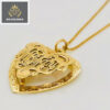 Heart Shape Monogram 10K YGWG Set 25c 2