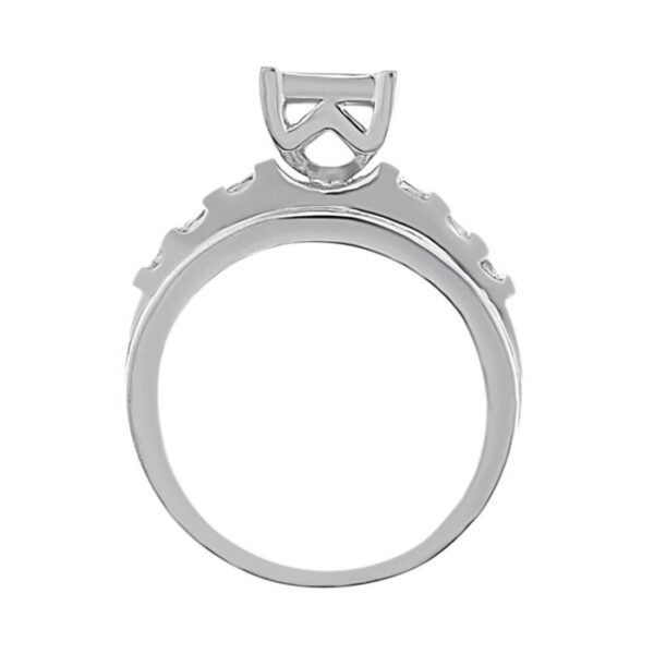 LADIES RING 1 CT ROUNDPRINCESSBAGUETTE DIAMOND 10K WHITE GOLD 3 LADIES RING 1 CT ROUNDPRINCESSBAGUETTE DIAMOND 10K WHITE GOLD 3