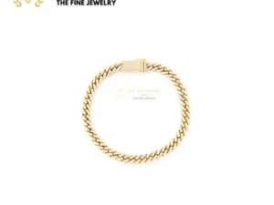 Goldman4mm Cuban Bracelet 14K 1.50ctw