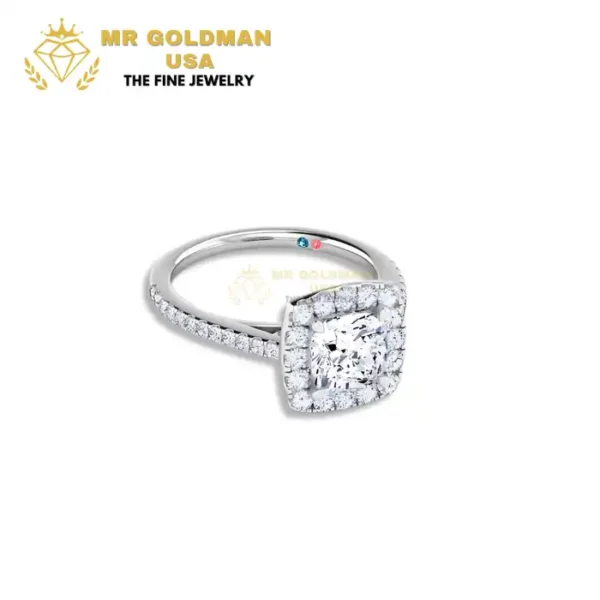 Lab Grown Diamond Halo Engagement Ring (6)