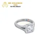 Lab Grown Diamond Halo Split Shank Ring (5)