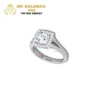 Lab Grown Diamond Halo Split Shank Ring (6)