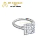 Smiling Rocks Lab Grown Diamond Halo Engagement Ring (5)