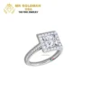 Smiling Rocks Lab Grown Diamond Halo Engagement Ring (6)