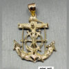 10K YG Mariners Anchor Pendant 5g