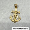 10K YG Mariner's Anchor Pendant 1.3g