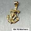 10K YG Mariner's Anchor Pendant 1.3g