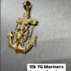 10K YG Mariner's Anchor Pendant 8g