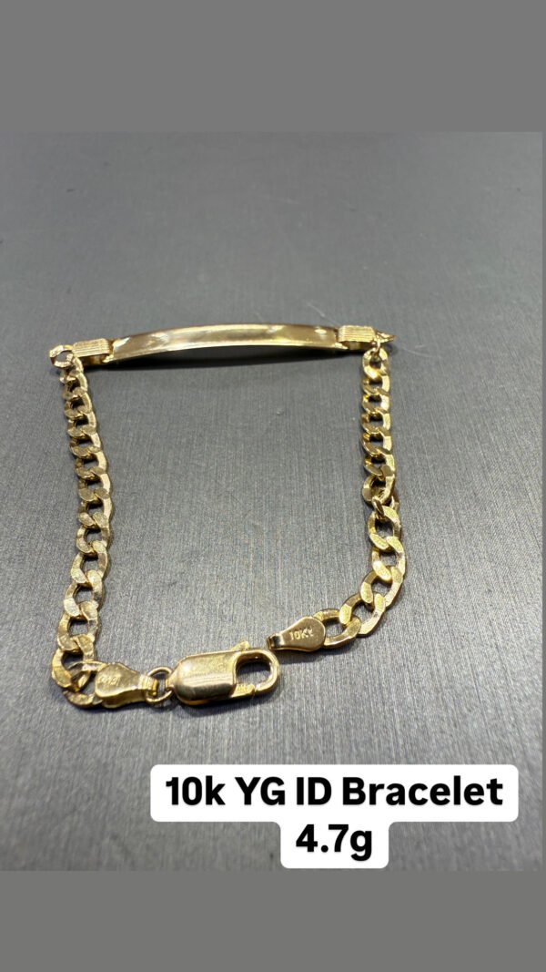 10K YG ID Bracelet 4.7g 10K YG ID Bracelet 4.7g