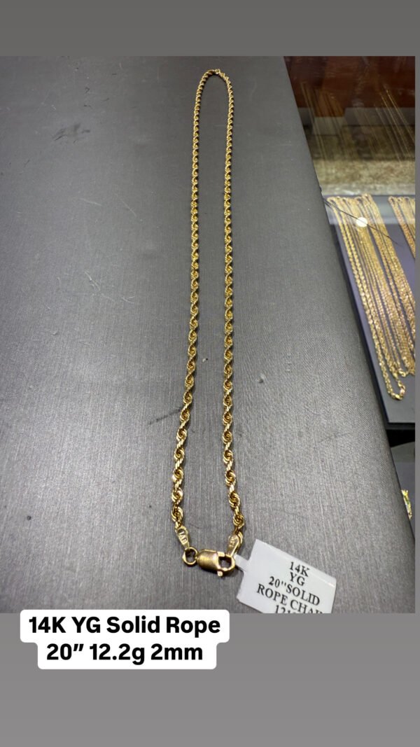 IMG_2057 14K YG Solid Rope 20" 12.2g 2mm
