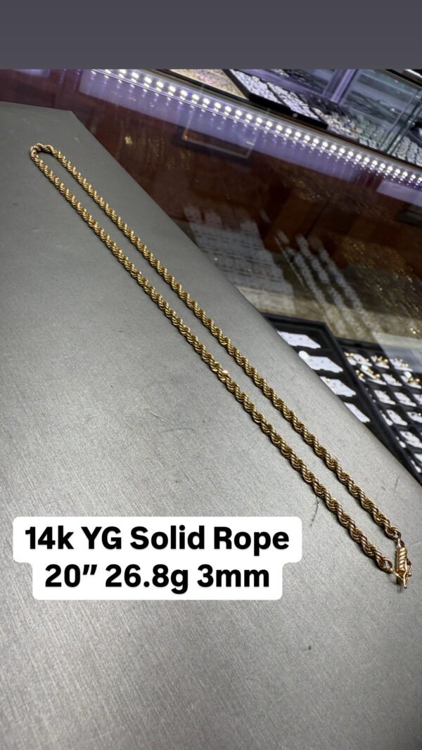 IMG_2067 14K YG Solid Rope 20" 26.8g 3mm