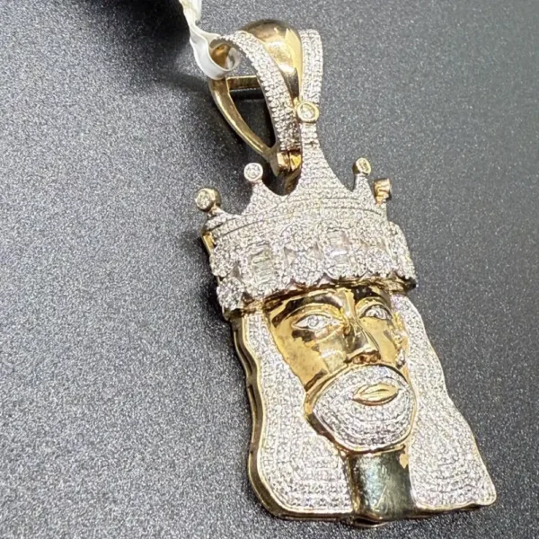 10K YG 1.50ct Diamond Pendant Men 10K YG 1.50ct Diamond Pendant Men