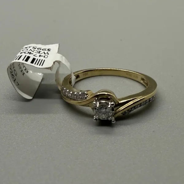 10K YG 0.20ct Diamond Ring