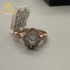 14K RG 0.48ct / 0.14ct Oval Diamond Ring