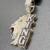 10K YG Men's 1.00ct Diamond Pendant