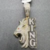 10K YG Men's 1.00ct Diamond Pendant